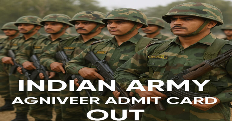 indian army agniveer admit card out