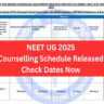 NEET UG 2025 image from official notification of MCC