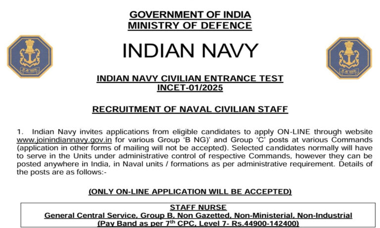 Indian Navy image from official notification